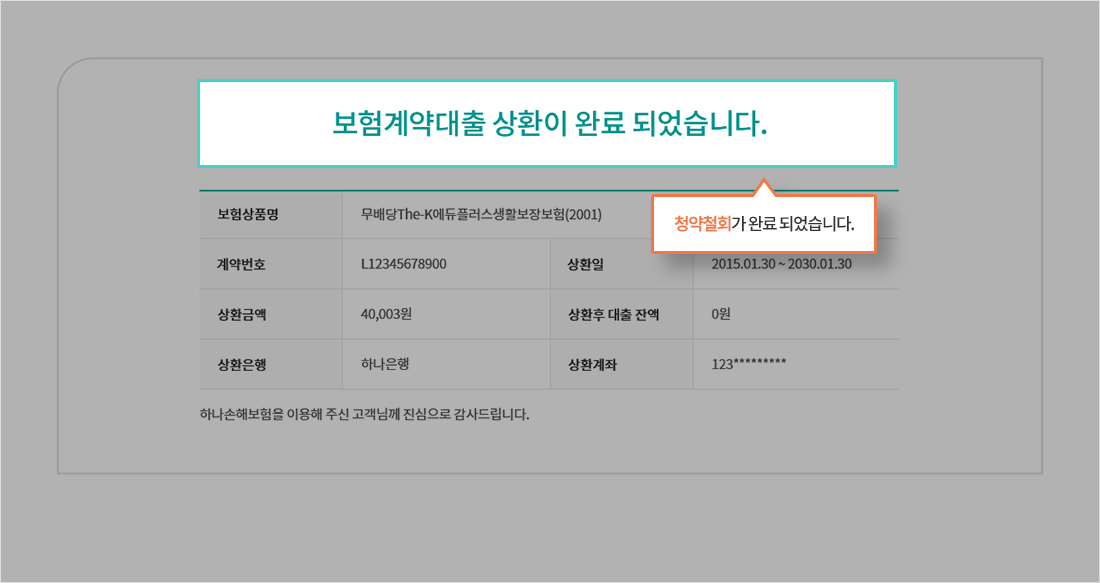 변경할 담보 및 특약 선택